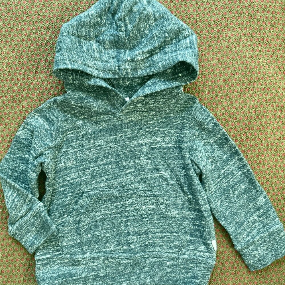 Baby Gap Toddler Hoodie 18-24 Months Blue Pullover Sweatshirt